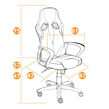 Кресло RUNNER ткань, черный/серый, 2603/ 12/ 14_18