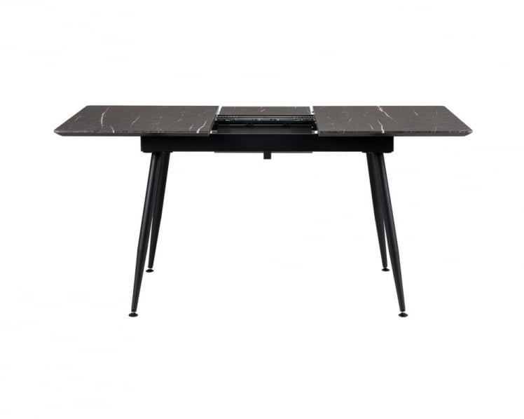 Стол Месси раздвиж. 120-160 Темный мрамор/Бабочка_1