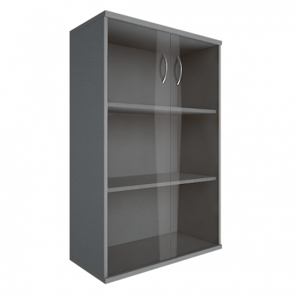 Шкаф средний широкий Riva А.СТ-2.4 Клен/Металлик_0