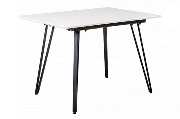 Стол Диего 860*860 белый со скосом_0