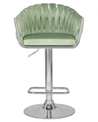Стул барный DOBRIN MARCEL (пудрово-мятный велюр (MJ9-87)) 2 шт_6