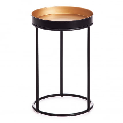 Набор столиков Secret De Maison RUNA ( mod. 11870 ) алюминиевый сплав, 30,5*30,5*48 см, черный/античная медь_1