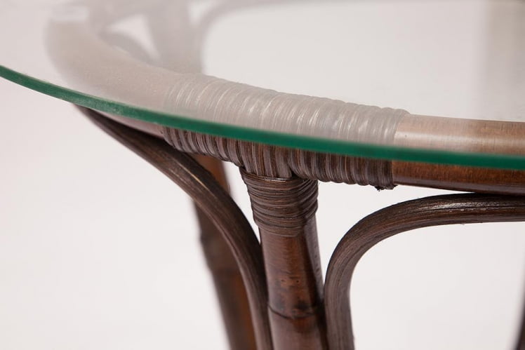 КОМПЛЕКТ NEW BOGOTA ( диван + 2 кресла + стол со стеклом ) /с подушками/ ротанг, кр:61х67х78,5см, дв:108х66х78,5см, ст:D60х56,5см, walnut (грецкий орех)_1