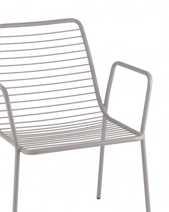 Стул Дели с подлокотниками металл серый_6