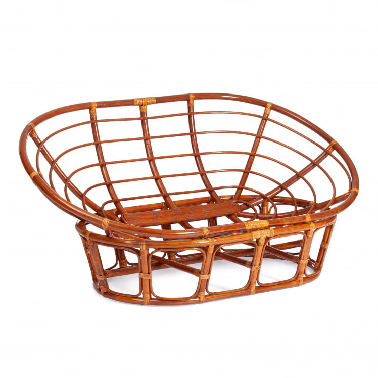 Диван MAMASAN/МАМАСАН 23/02 W /с подушкой/ подушка 182х119 см, 169х102х80 см, Cognac (коньяк), флок, олива, 23_4