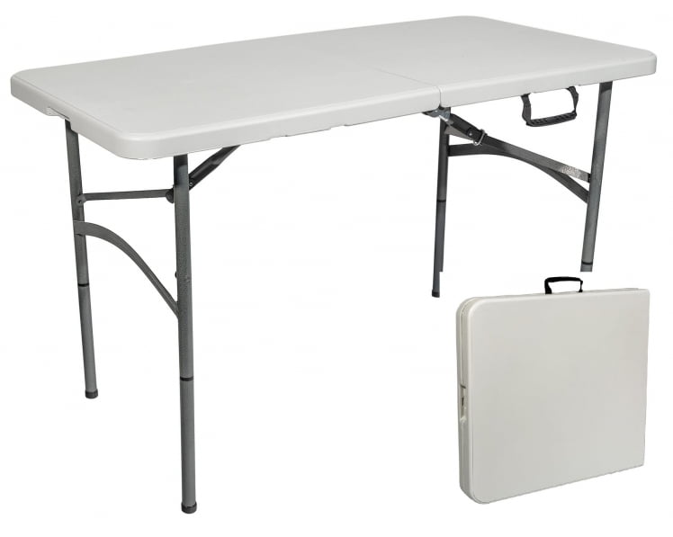 Стол складной чемодан пластиковый Кейт 120, стальной каркас, полиэтилен высокой плотности (HDPE)_0