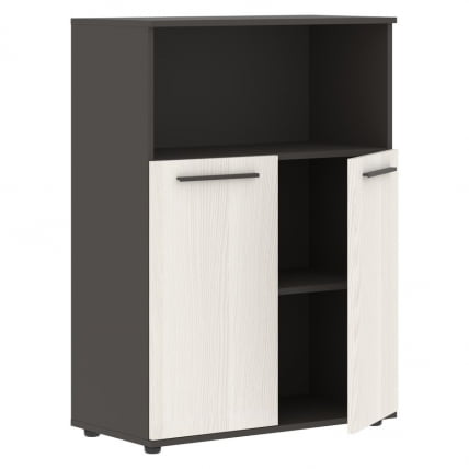 Шкаф с глухими малыми дверьми EDIS EMCS 85.3 Ясень Траун Мокко Мокко_1