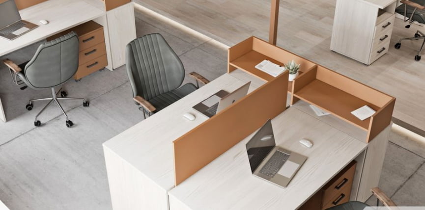 Экран настольный LEMO L-068-2 Карамель нюд_1