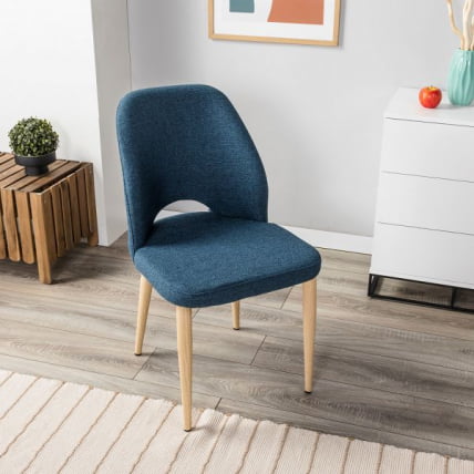 Стул Ledger синий/нат.дуб_9