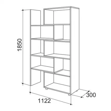 Стеллаж 1 Дуб сонома_2