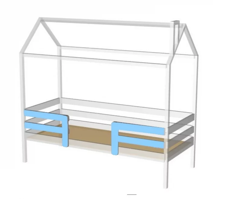 Кровать-домик RooRoom кд-22 Белый_2