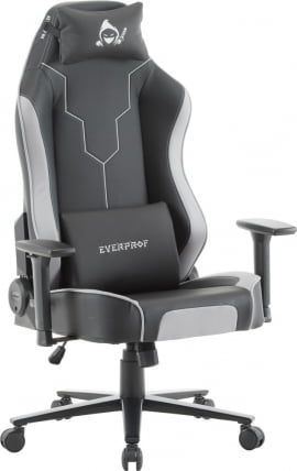 Кресло геймерское Everprof Rapid Экокожа Серый_0