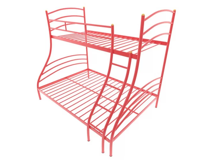 Кровать двухъярусная Глория 1200х1900 Красный_0