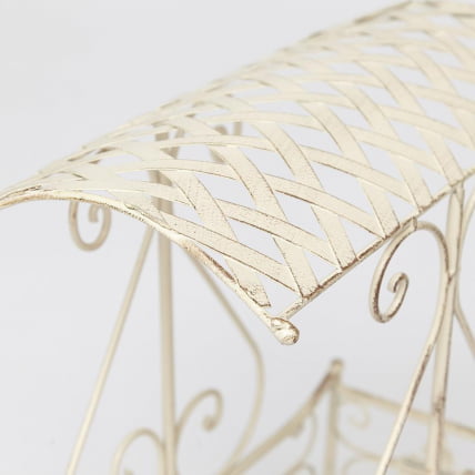 Цветочница Secret de Maison CARRIAGE (mod. PL08--6954) металл, 40х23х55см, Античный белый (Antique White)_2