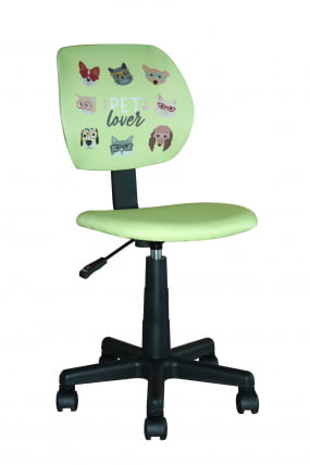 Кресло компьютерное детское ЛОЛО Pet Lover зеленый_0