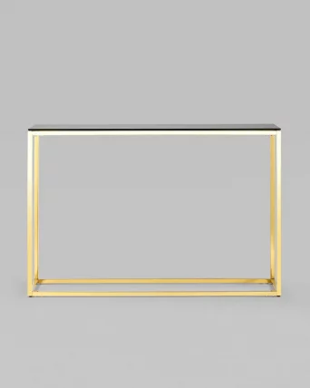 Консоль ТАУН 115x30 Золото (стекло smoke)_2