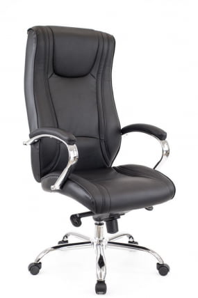 Кресло руководителя King M экокожа Кремовый_5