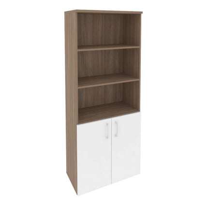 Шкаф высокий широкий (2 низких фасада ЛДСП) ONIX O.ST-1.1 Дуб Аризона/Белый_0