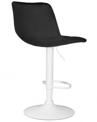 Стул барный DOBRIN TAILOR WHITE (черный велюр (MJ9-101))_4