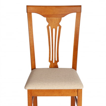 Стул Гермес/ Hermes дерево гевея, 43х49х94см, Espresso, ткань бежевая (S178-4)_5