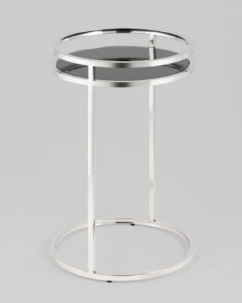 Журнальный стол Гестия 41*60 см серебро_0