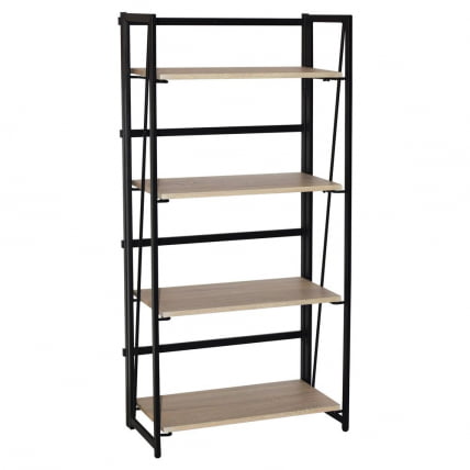 Стеллаж на металлокаркасе BRABIX LOFT SH-001 Дуб натуральный_2