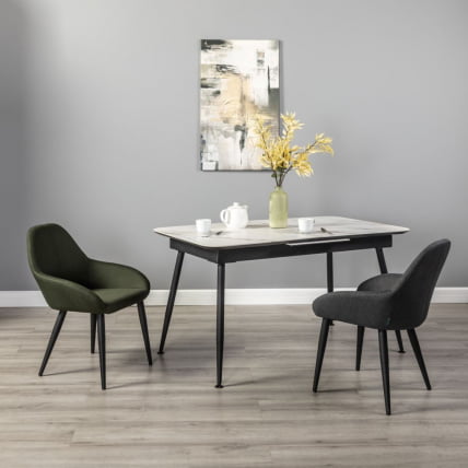 Стол Месси раздвиж. 120-160 Светлый мрамор/Бабочка_11