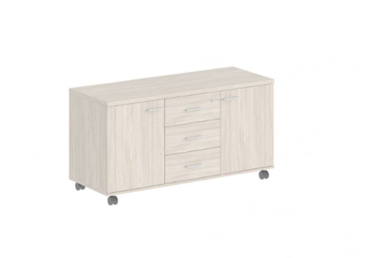 Тумба сервисная с 3-мя ящиками Sigma SG.621.OL.OL.M Дуб светлый_0