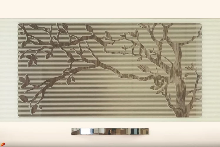 Шкаф-витрина кухонный (плавное закрывание) Графит 74.81 Сосна Астрид /Ваниль_2