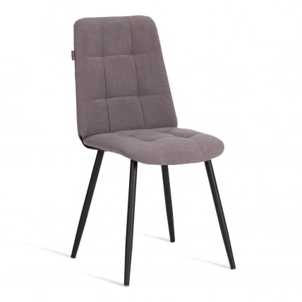 Стул обеденный Asti флок , 47х54х86, серый, 29_0