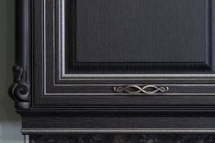 Шкаф кухонный 800 горизонтальный с 2 дверями Италия ЛД 275.766.000 Черный Дуб темный_1