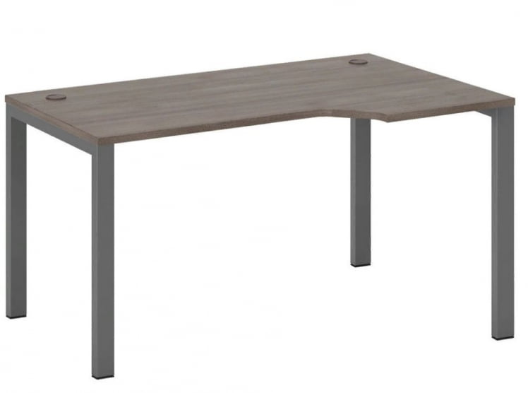 Стол эргономичный правый на металлоопорах New Line NLN36322734 Дуб шамони темный_0
