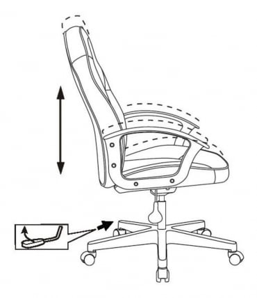 Кресло игровое Zombie 11LT Черный/красный_5
