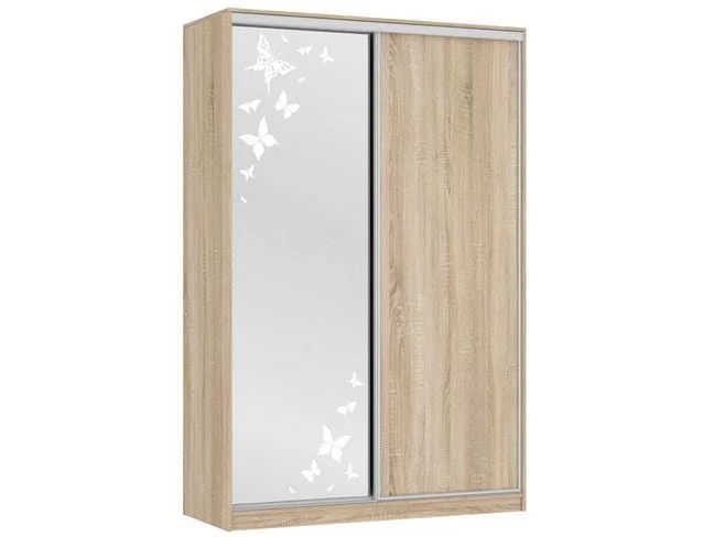 Шкаф-купе Гранд 1-600 бабочки Дуб сонома_0