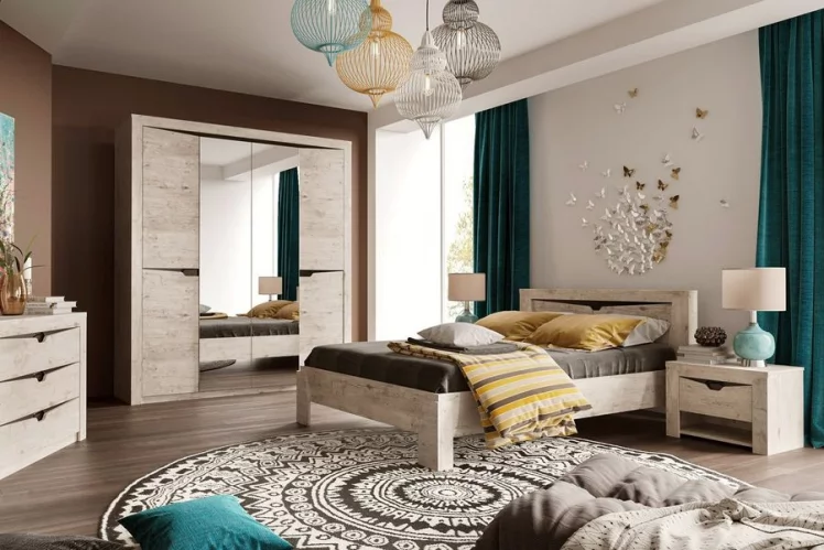 Шкаф для одежды 3-дверный Соренто 03 Дуб бонифаций_2