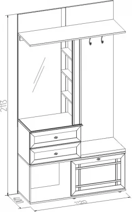 Шкаф МЦН Sherlock 70 Дуб Сонома_4