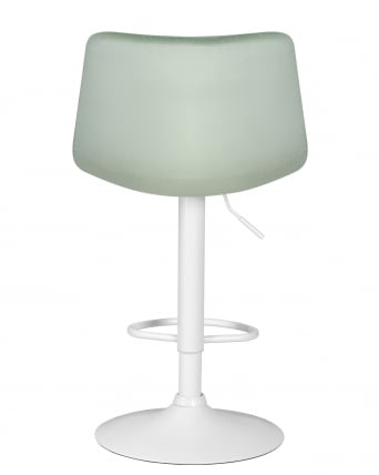 Стул барный DOBRIN TAILOR WHITE (пудрово-мятный велюр (MJ9-87)) 2 шт_5