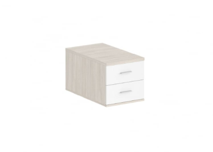 Подвесная тумба с 2 ящиками Sigma SG.538.OL.WH Дуб светлый Белый_0