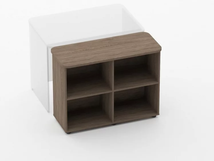 Тумба приставная к столу Glassy 3.18.101 Дуб Верцаска_1