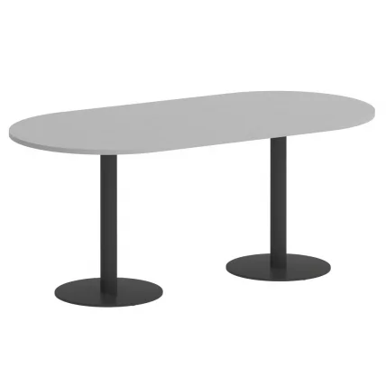 Стол овальный HOME OFFICE VR.SP-5-180.1 Серый/Антрацит металл_0