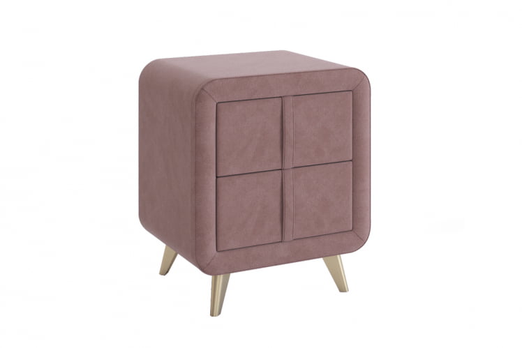 Тумба прикроватная Софи 2 ТМ-001.2 пудра (велюр) / TM-001.2_0
