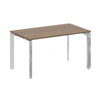 Стол руководителя П-обр. м/к Оникс Директ Люкс М-О.МП-СРР-3.8 Дуб Аризона/Нержавеющая Сталь/Хром 138 / M-O.MP-SRR-3.8_0