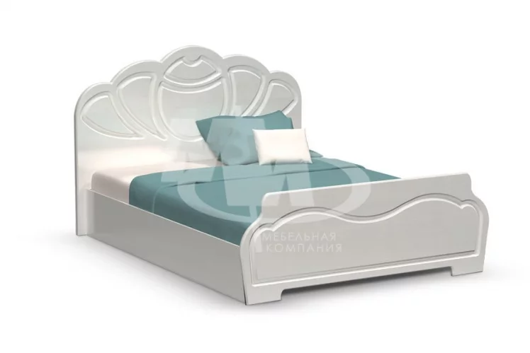 Кровать 1,6 м Гармония 03 Белый глянец_0