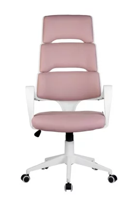 Кресло оператора Riva Chair SAKURA (белый пластик) Розовый_1