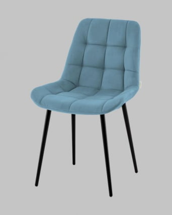Стул Флекс N велюр пыльно-голубой_2