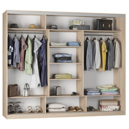 Шкаф-купе B-220х270х60-2(ЯАТ-ЯАС-D8D8D8)_1