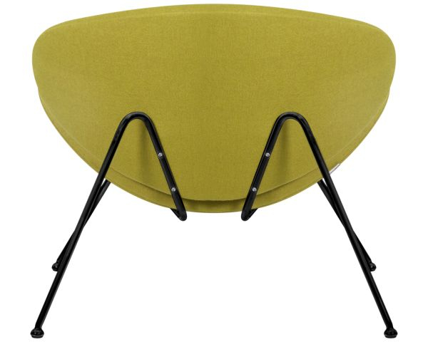Кресло дизайнерское DOBRIN EMILY (светло-зеленая ткань AF3, черное основание) 2 шт_5