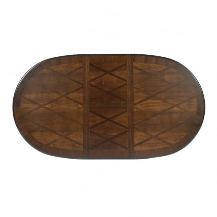 Стол раскладной Royal ( RY-T6EX ) дерево гевея/мдф, 150+44х106х75см, Tobacco_9