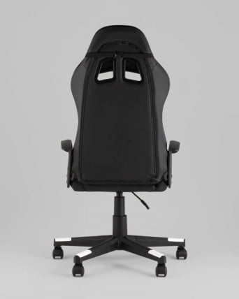 Кресло спортивное TopChairs Warden черно-белый_5