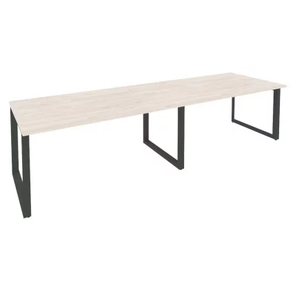 Стол переговорный (2 столешницы) ONIX O.MO-PRG-2.4 Денвер Светлый/Антрацит_0